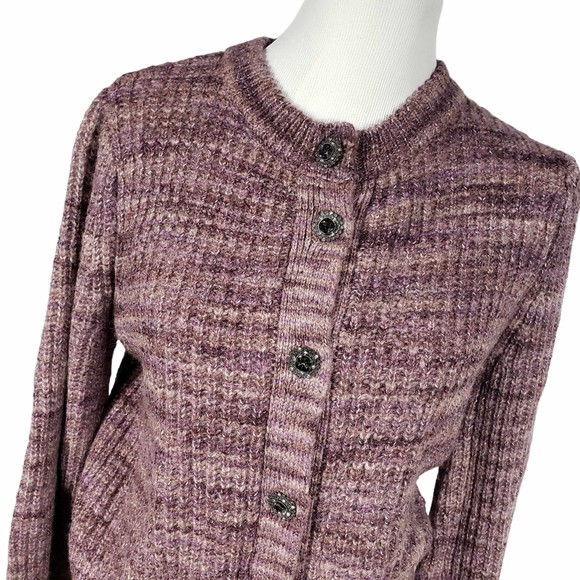 Who What Wear size Small Plum Purple Cardigan Sweater - Picture 2 of 7
